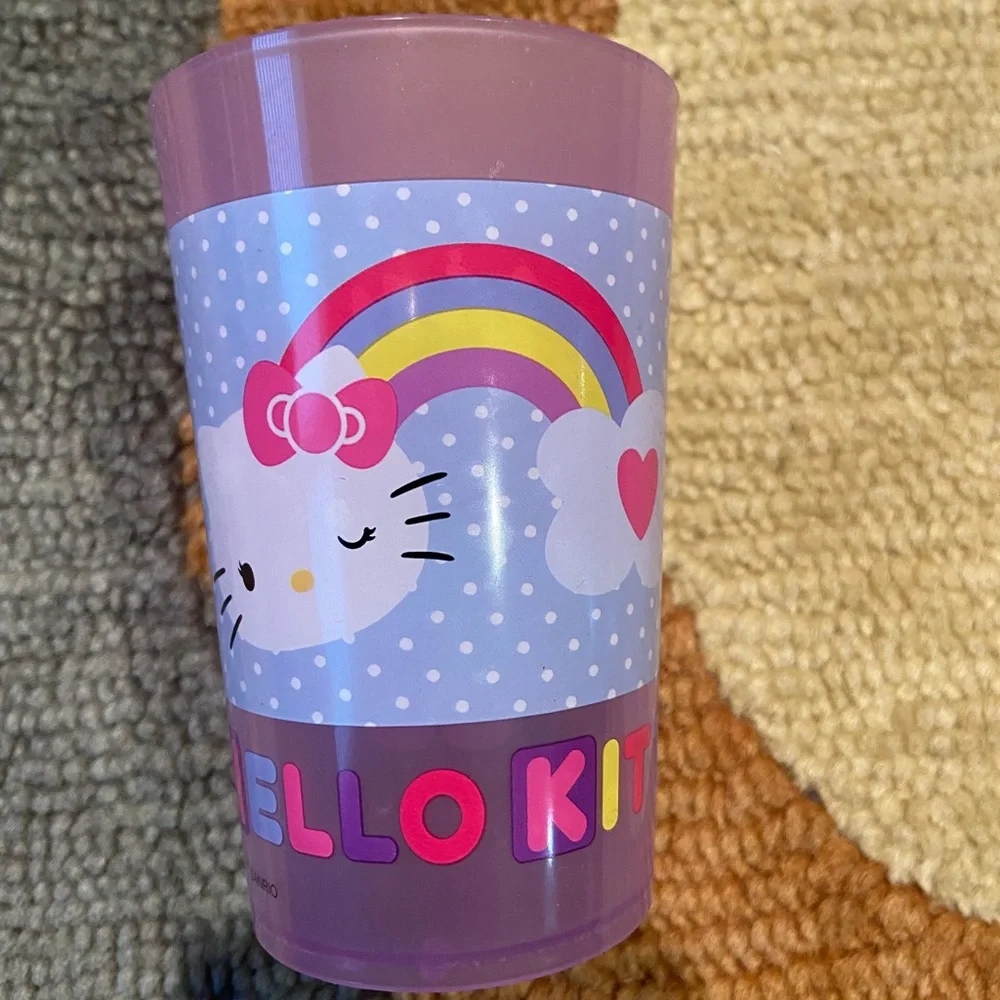Hello Kitty Sanrio y2k 90’s Retro Zak Designs Small Plastic Drinking Cup